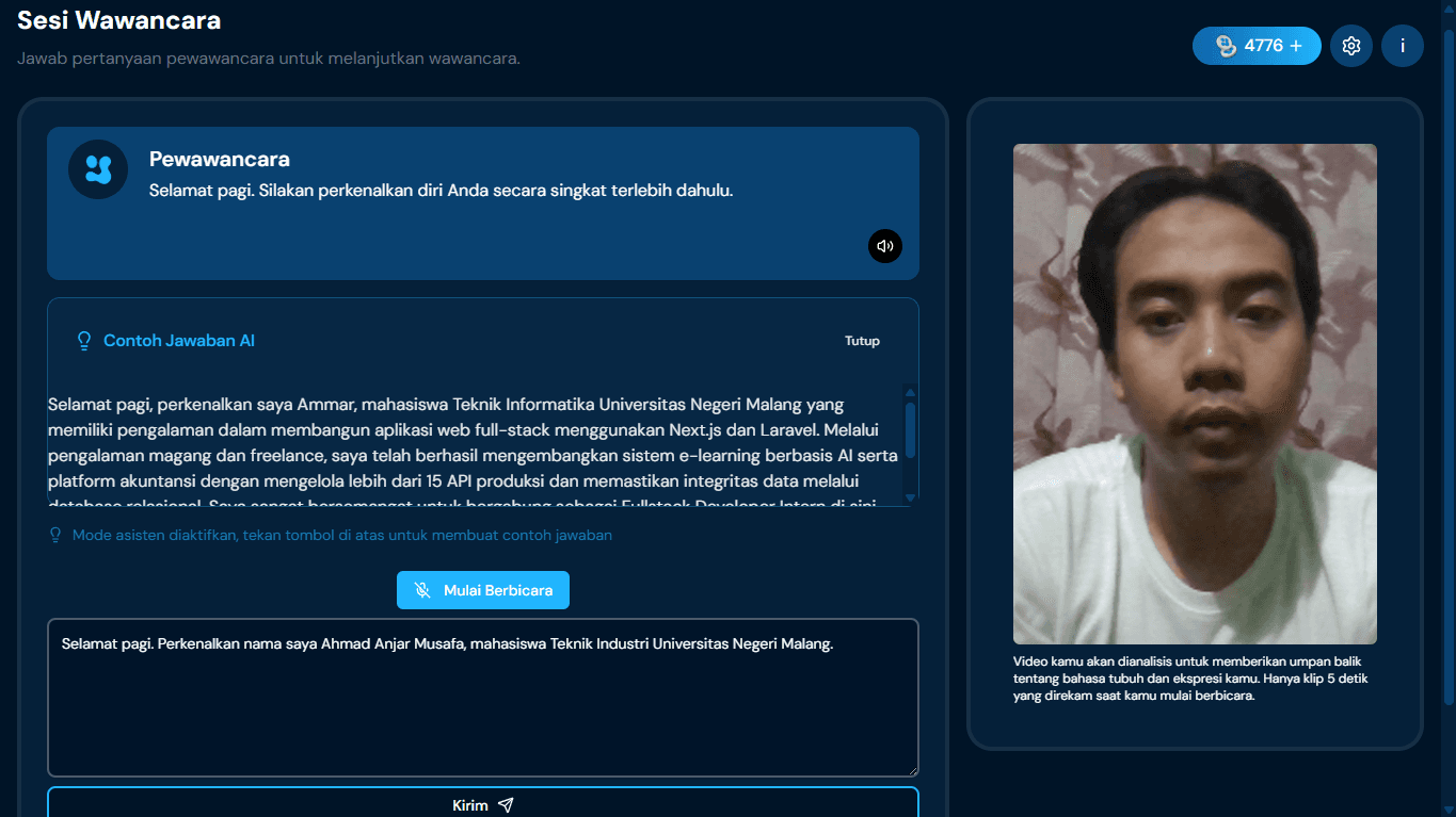 Contoh Jawaban Helper