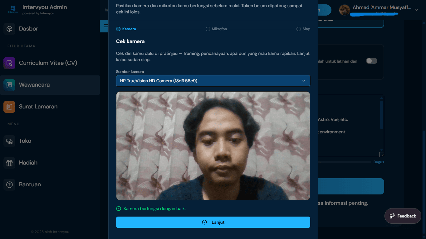 Pratinjau & Pengaturan Kamera
