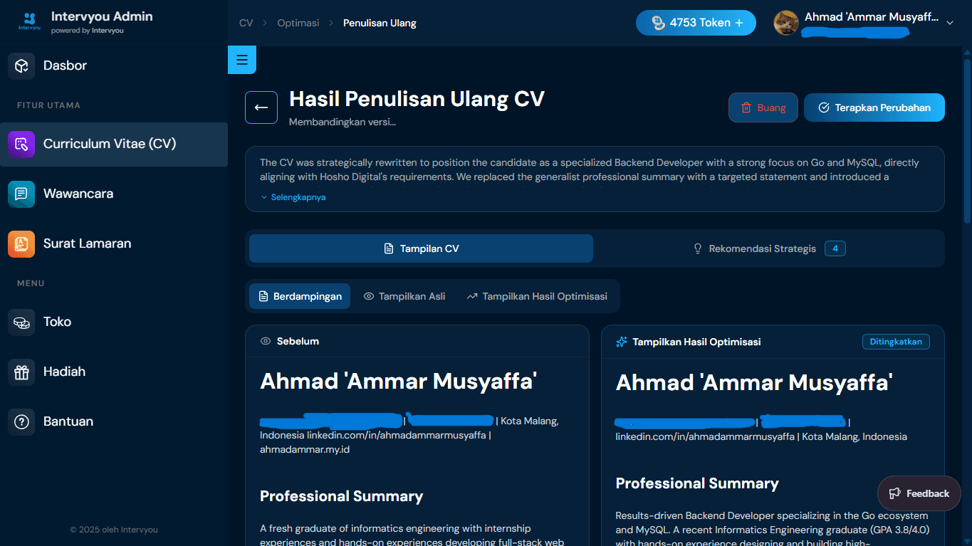Tinjau Hasil Penulisan Ulang AI