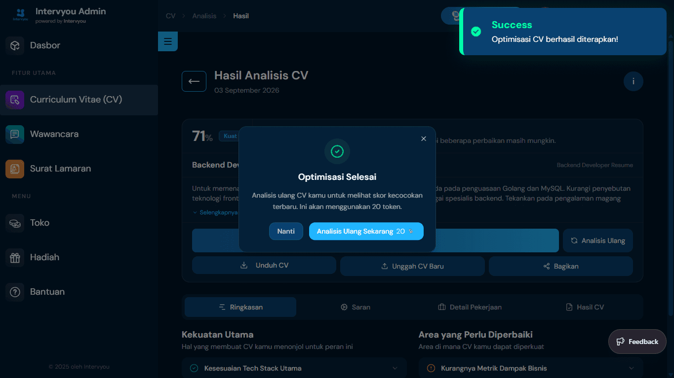 Analisis Ulang untuk Peningkatan Skor