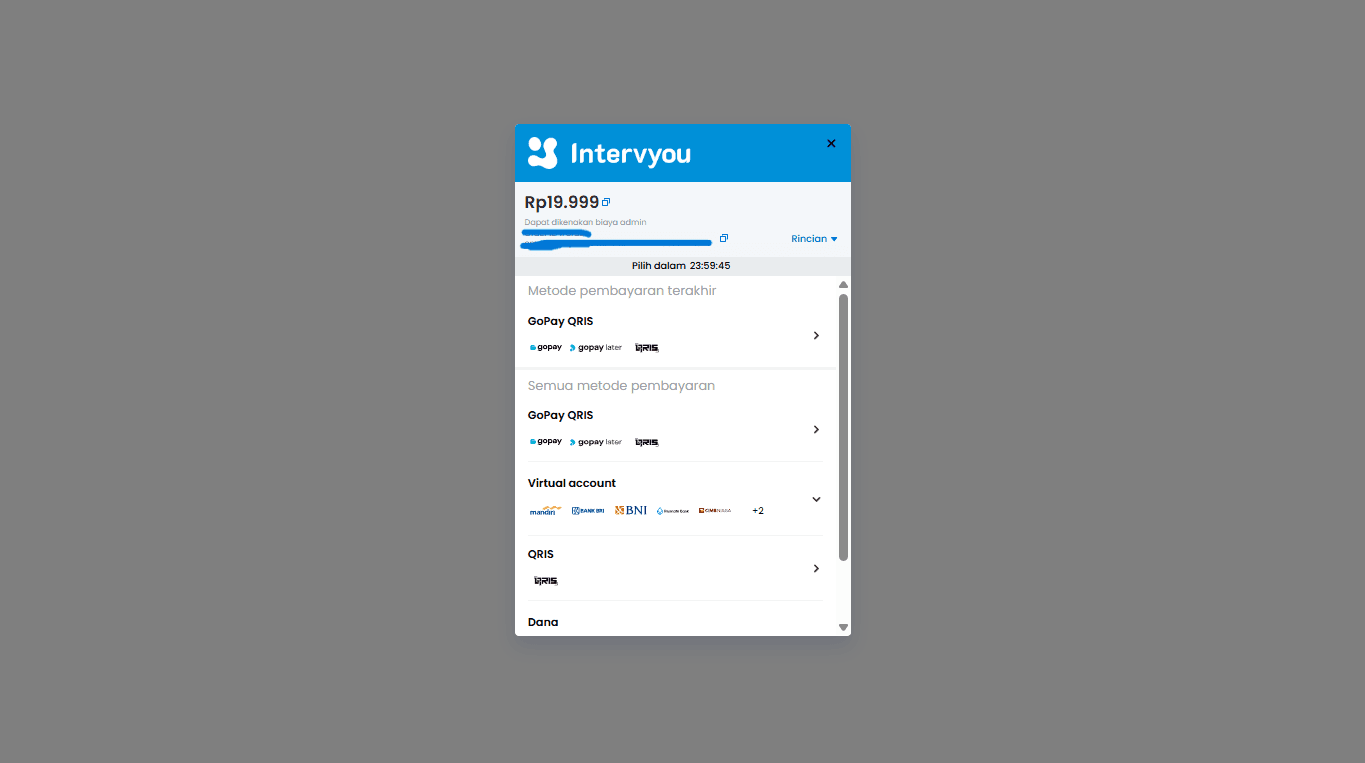 2. Pilih Paket & Pembayaran