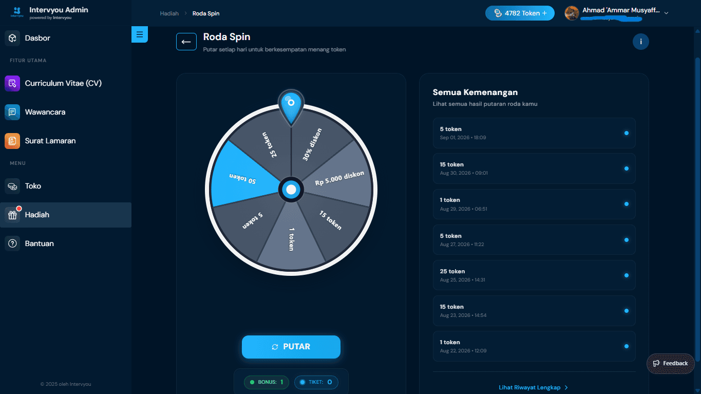 2. Daily Spinwheel