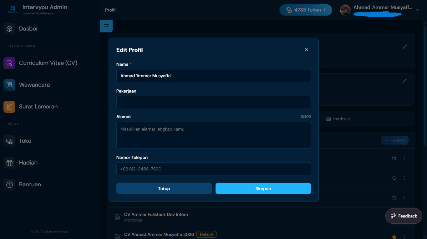 Memperbarui Identitas Dasar
